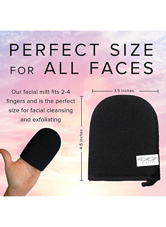 Seraphic Skincare - Korean Exfoliating Mitt Facial Exfoliating Scrub Exfoliator Gloves Face Cleaning Mitten Self Exfoliator Glove Chemicalfree Exfoliation Dead Skin Remover Acne Prevention - Image 1