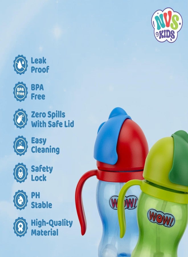 NVS KIDS Baby Spout Cup Sipper 180ml for Babies, Infants & Toddlers | Anti-Spill Sippy Cup with Soft Silicone Spout | BPA Free, Safe & Durable for Kids (Blue) - Image 4