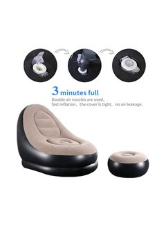BBstore BBstore Inflatable Lazy Sofa with Household air Pump and Foot Rest  - Image 4