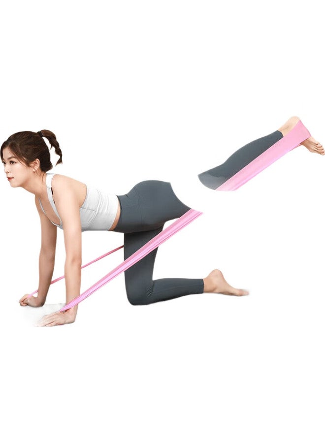 Lexi Fitness Elastic Band Women'S Yoga Strength Training Stretching Shoulder Opening Resistance Band Back Training Resistance Band Light Pink 15 Lbs - Image 2