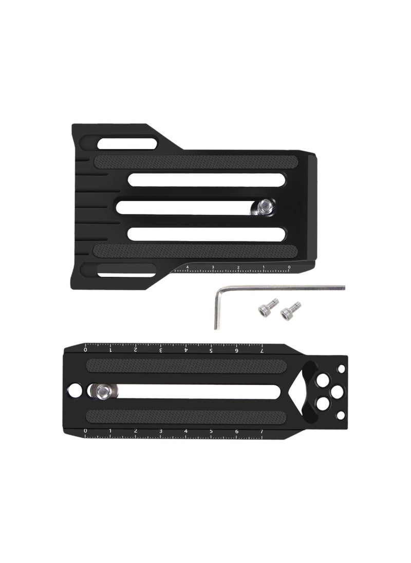 Captaintech SLR Vertical Fast Mounting Board Black Fast Loading Professional L Type Mount Bracket for ZHIYUN WEEBILL, for RSC2 RS2, for DJ1  - Image 5