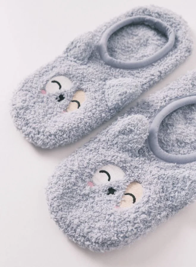 women'secret Blue Dog Slip-On Socks