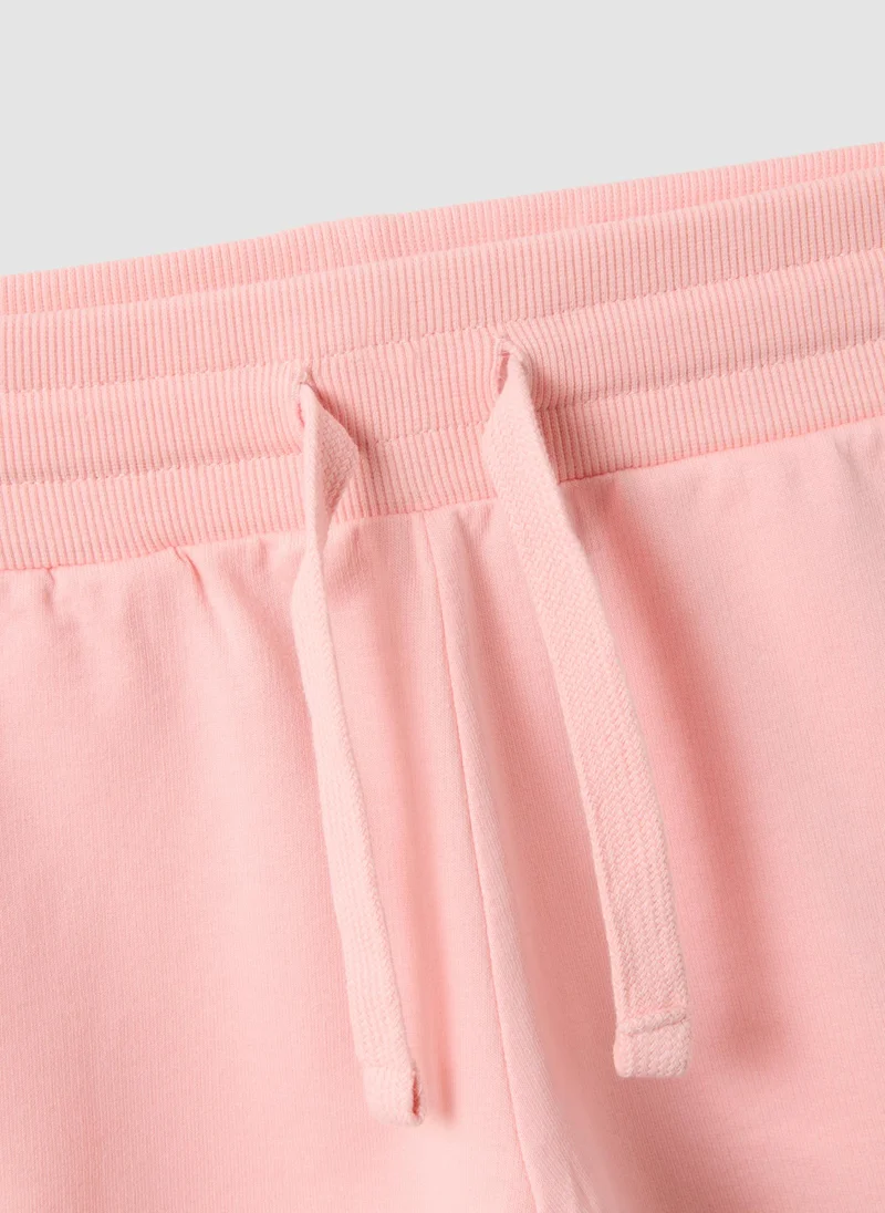 Ovs  OVS Pink Pure Cotton Shorts With Elasticated Waistband for Women | Best Price UAE