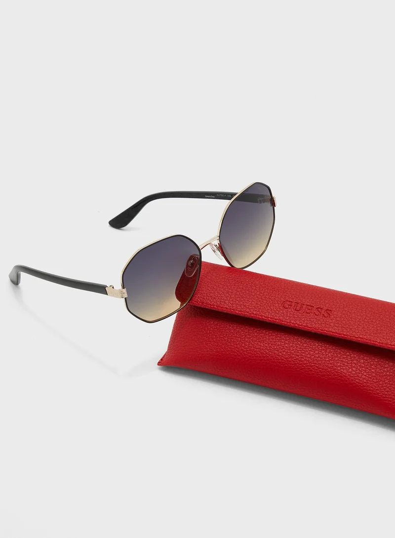 GUESS Metal Shaped Sunglasses