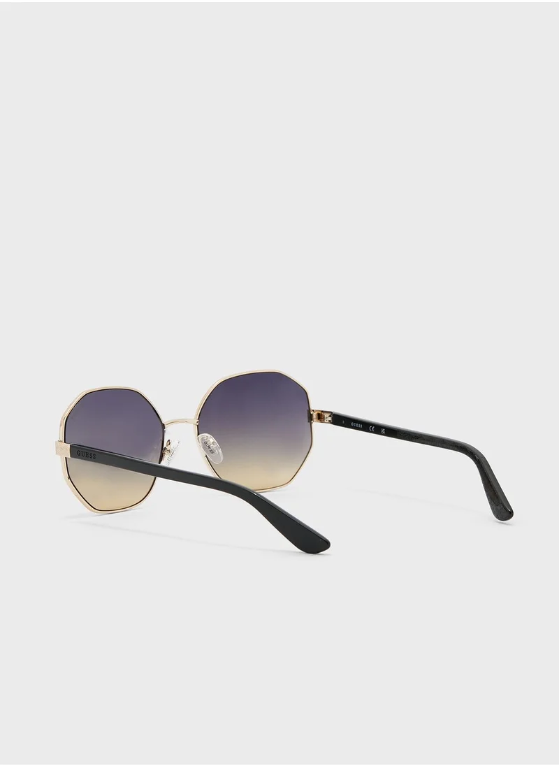 GUESS Metal Shaped Sunglasses