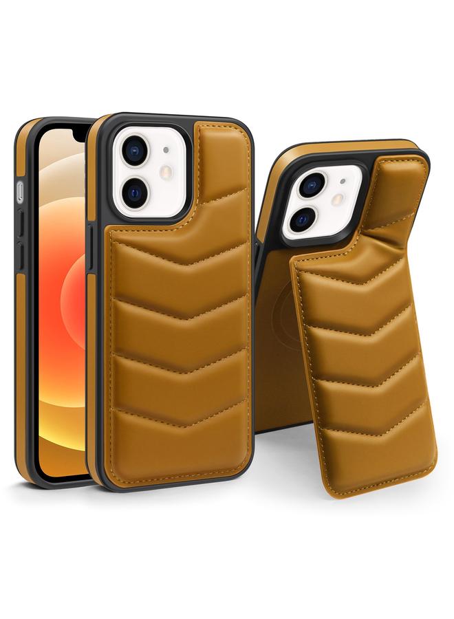 S-TOP Case For iPhone 12 Down Jacket Card Bag Holder MagSafe Phone Case - Image 1