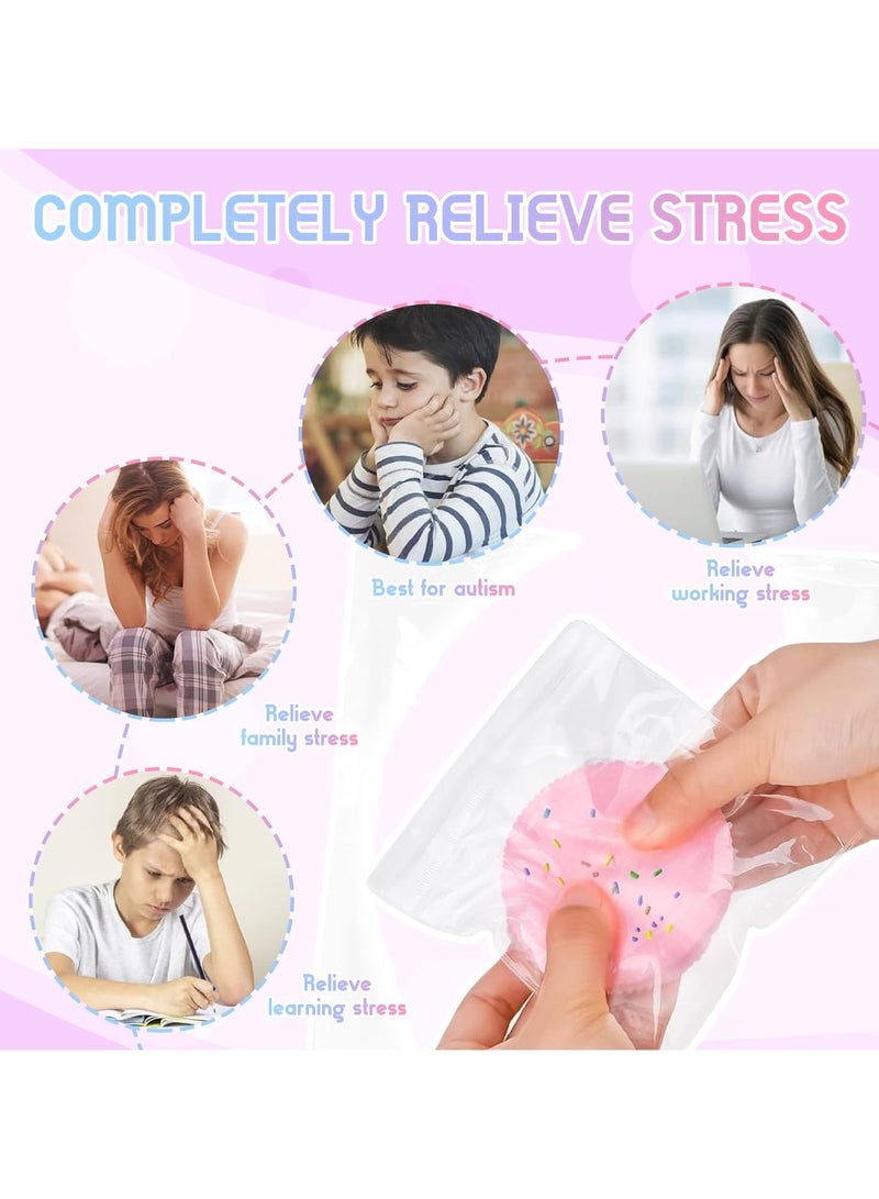Taba Squishy, 4 Piece Cookie Stress Relief Toys, Super Soft Stress Relief Toys, Cookie Stress Relief Toys, Anxiety Relief Toys, OCD Anxiety Relief and Calming - Image 2
