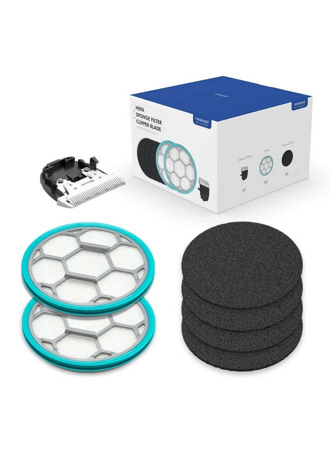 Sponge Filter, Clipper Blade, HEPA for P1 Pro Pet Grooming Kit & Vacuum