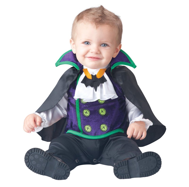 Fun World Baby Boys Count Cutie Vampire Infant-and-toddler-costumes, Black/Purple, Medium 12 - 18 Months US - Image 1