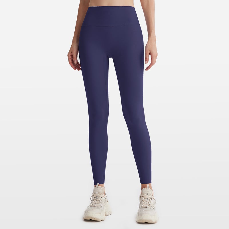 Leggings Navy/navy Spring and Summer Seamless Yoga Pants for Women's High-waisted Peach-lift Sports Fitness No Awkward Lines High-elastic Tight-fitting Long