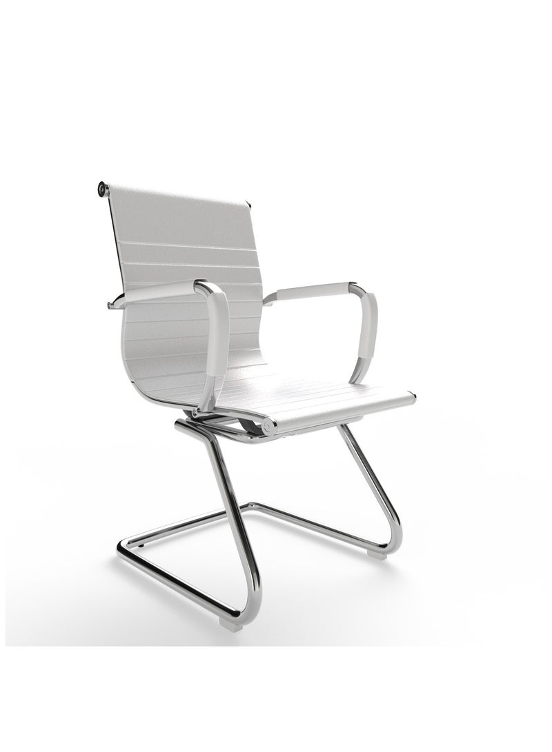 Mahmayi UL UT-C031V كرسي الزوار PU الأبيض - Image 1