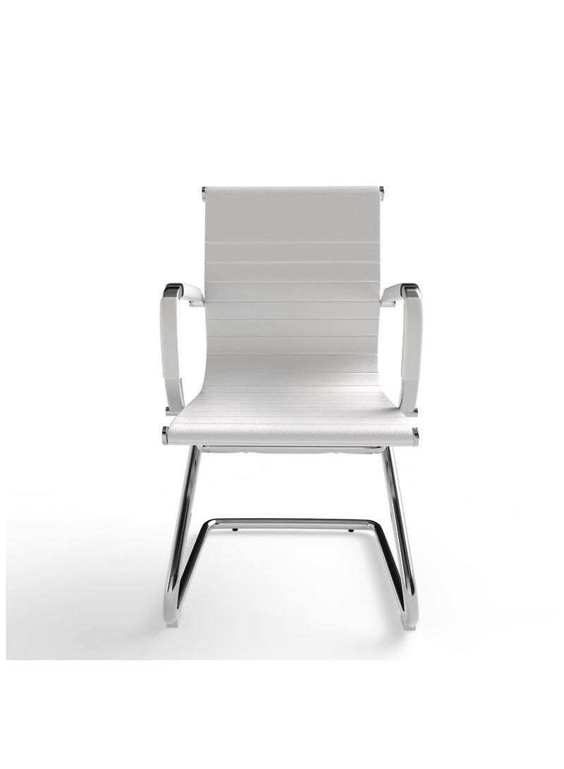 Mahmayi UL UT-C031V كرسي الزوار PU الأبيض - Image 2