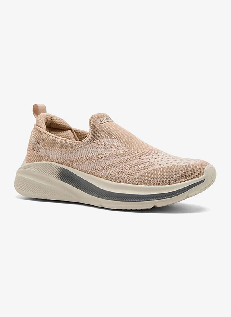 Campus Women Jolis Memory Foam Slip-On Walking Shoes-TAUPE\DGREY