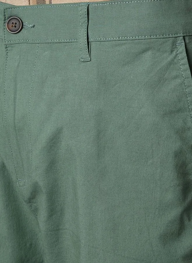 Splash FAV Green Men Slim Fit Cotton Stretch Chinos for Men | Best Price UAE