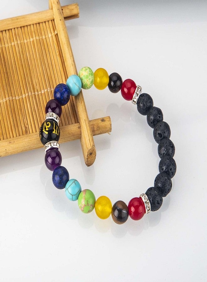 72ore Chakra Bracelets for Women Healing Chakra Beaded Bracelets Essential Oil Diffuser Stress Relief Gifts for Women Men - Image 3