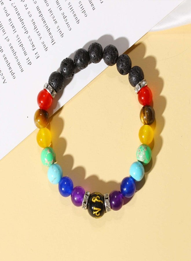 72ore Chakra Bracelets for Women Healing Chakra Beaded Bracelets Essential Oil Diffuser Stress Relief Gifts for Women Men - Image 5