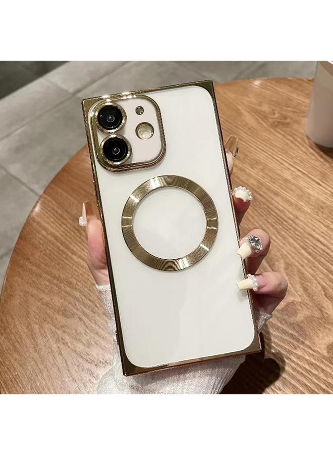 اس-توب جراب هاتف iPhone 12 مربع Magsafe مطلي بالكهرباء TPU - Image 1