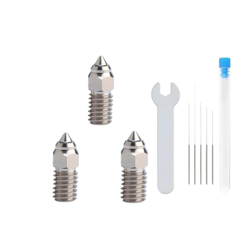 كريياليتي مجموعة فوهة سبيكة النحاس عالية السرعة 0.8 مم 3 قطع لـ إندر 3 V3 SE 5 S1 7 - Image 2