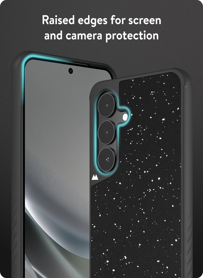 Mous for Samsung Galaxy S25 Case MagSafe Compatible - Limitless 6.0 - Black Speckled Fabric - Protective Shockproof Phone Cover - Image 4