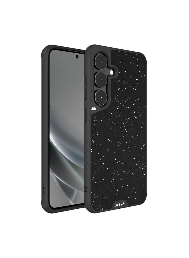Mous for Samsung Galaxy S25 Case MagSafe Compatible - Limitless 6.0 - Black Speckled Fabric - Protective Shockproof Phone Cover - Image 1