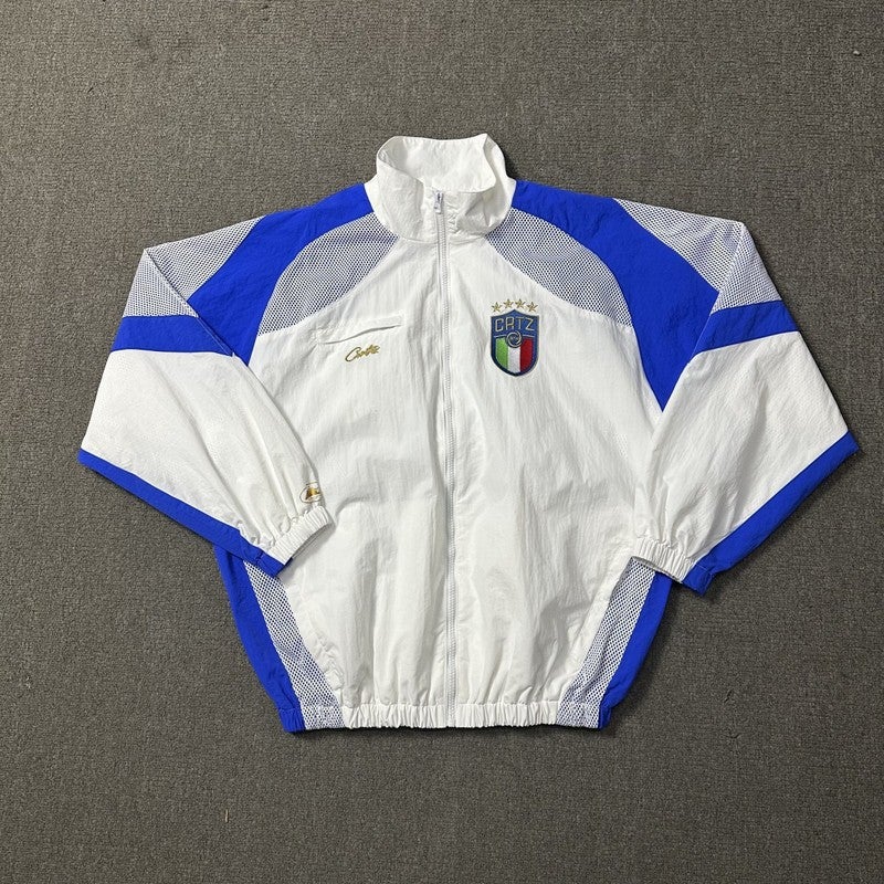 Croteiz Woven Suit Embroidered Badge Breathable Hip-Hop Rap Street Sports Style Jacket - Image 1