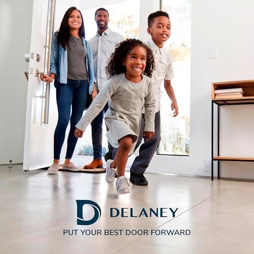 Delaney Hardware D43201V KP300 Digital Keypad Door Lock with Deadbolt and Vida Lever with Left/Right-Handed Doors in Satin Nickel Finish - Image 3
