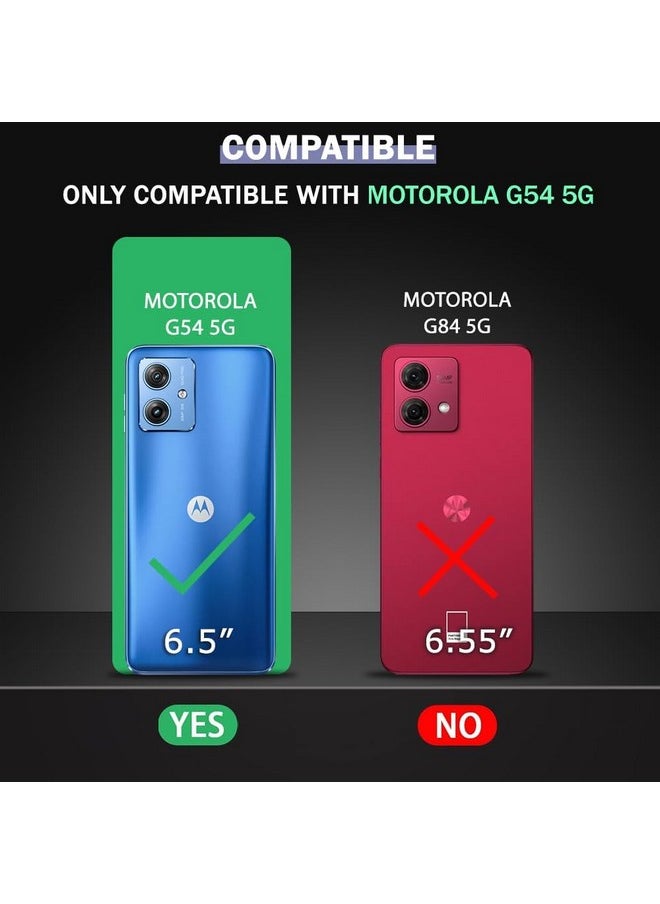 ذا جيفت كارت جراب خلفي من السيليكون السائل من TheGiftKart لهاتف Motorola Moto G54 5G / G64 5G | بطانة داخلية ناعمة من الألياف الدقيقة | حماية للكاميرا | جراب خلفي مقاوم للصدمات لهاتف Moto G54 / G64 5G (سيليكون، أزرق)  - Image 2