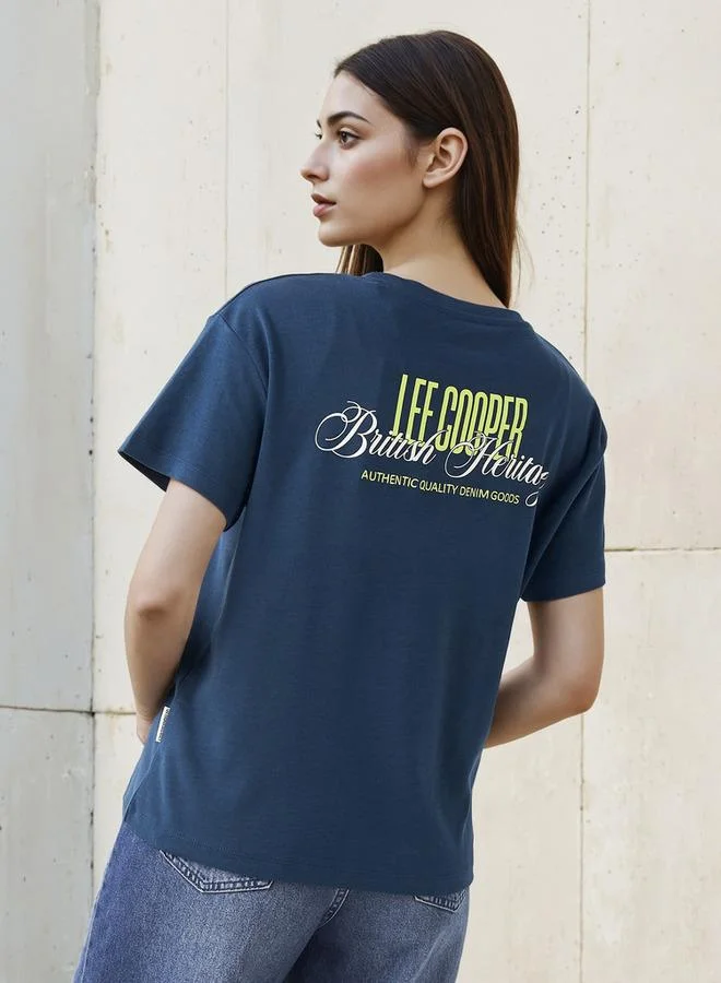 Lee Cooper T-shirt Regular Fit with Logo Print Cotton