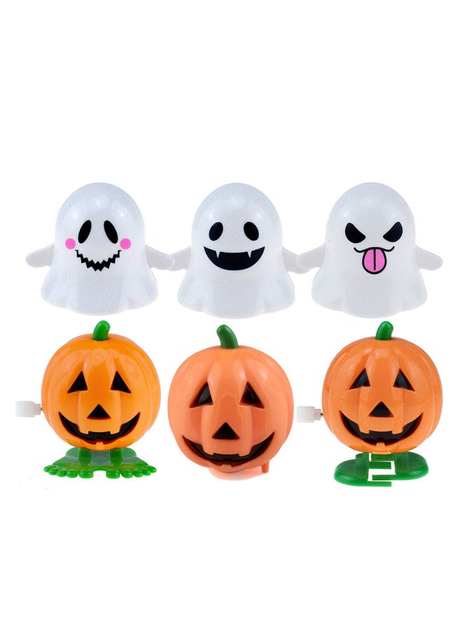Generic Halloween Wind-Up Toy Gift Set Jumping Walking Pirate Head Witch Skeleton Children's Day Gifts Plastic Funny Prank Toys For Kids-Color:12N Halloween Coil Suit  - Image 4