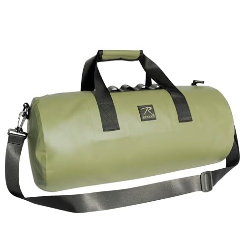 Rothco Waveguard Waterproof Duffle Bag Dry Storage Duffel Hiking Boating Kayaking Canoeing Travel Beach Sack Olive Drab - Image 1
