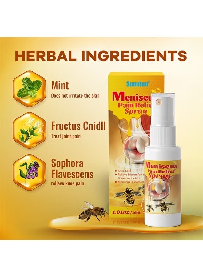 Sumifun Meniscus Pain Relief Spray - Bee Venom Spray for Relieve Sore Joints,Muscles and Joints, knees and feet 30ML - Image 2