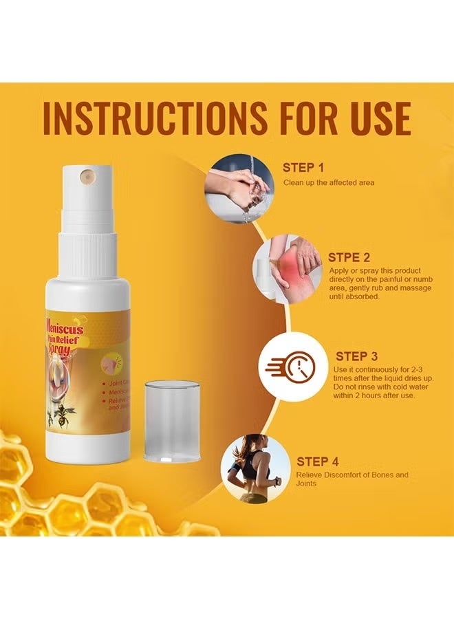 Sumifun Meniscus Pain Relief Spray - Bee Venom Spray for Relieve Sore Joints,Muscles and Joints, knees and feet 30ML - Image 3
