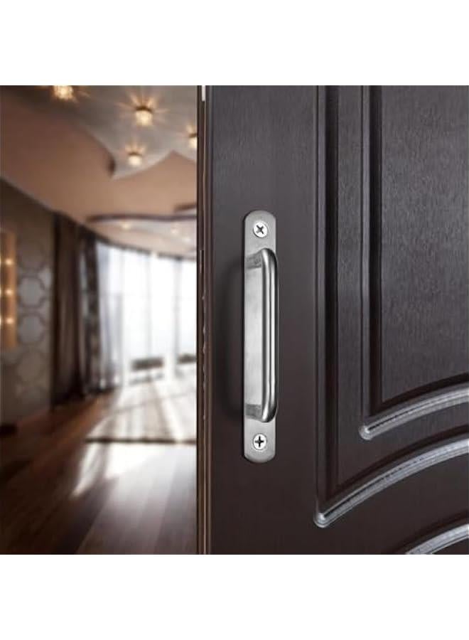 هوكور Portalov 2 Pcs Sliding Door Handles, Stainless Steel Barn Door Pull Handles, Closet Cabinet Door Pulls,for Cupboard,Wardrobe Drawer,Shed, 160 mm - Silver - Image 5