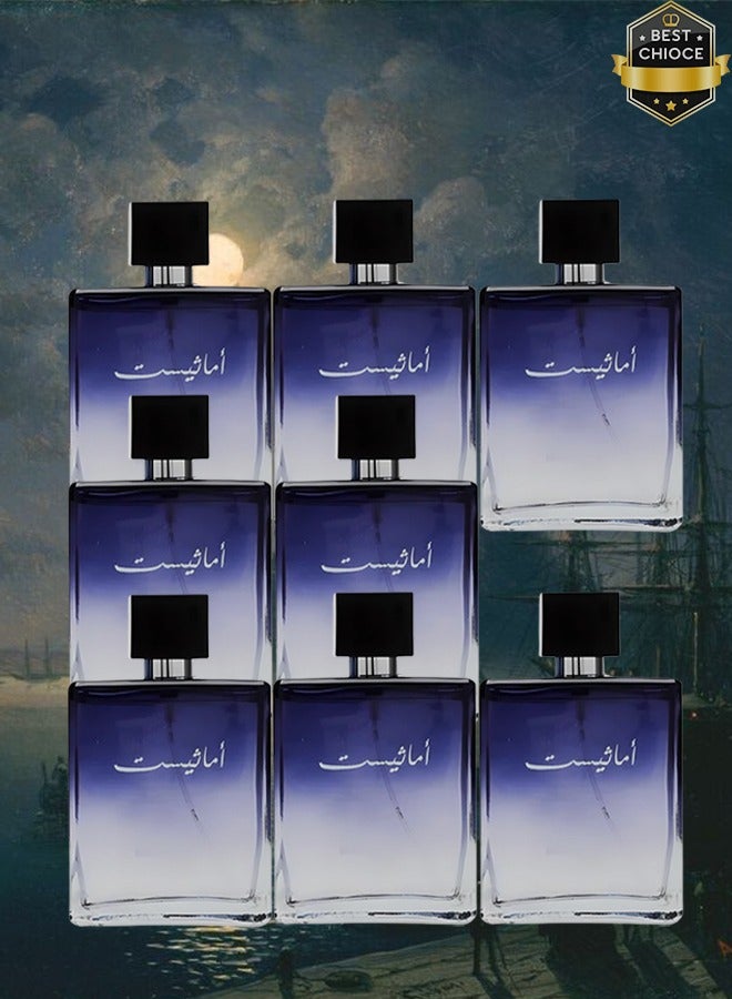 Amethyst 8 Pieces Amethyst Perfume For Unisex 100ml EDT - Image 1