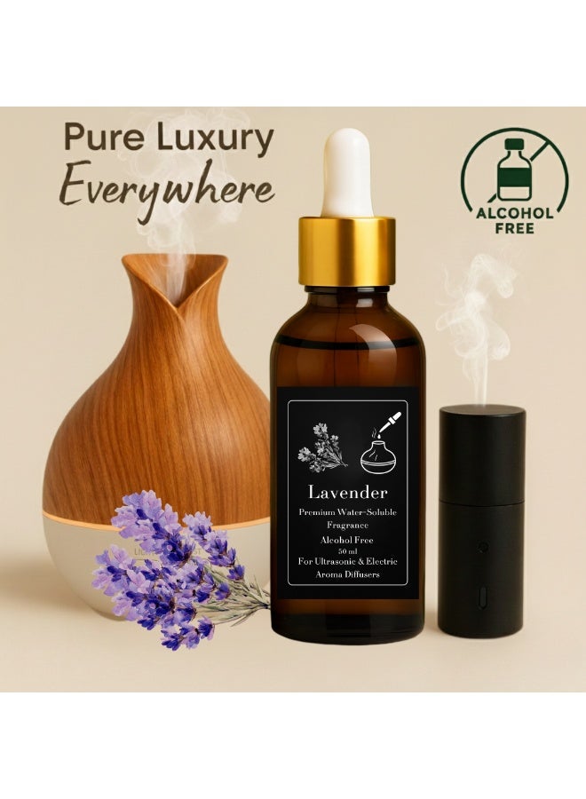 عطر اللافندر المركز للفواحات الكهربائية والبخارية والالتراسونيك (زجاجة إعادة الملء) 50 مل - خالٍ من الكحول - ثبات قوي - آمن صحيًا - Image 2
