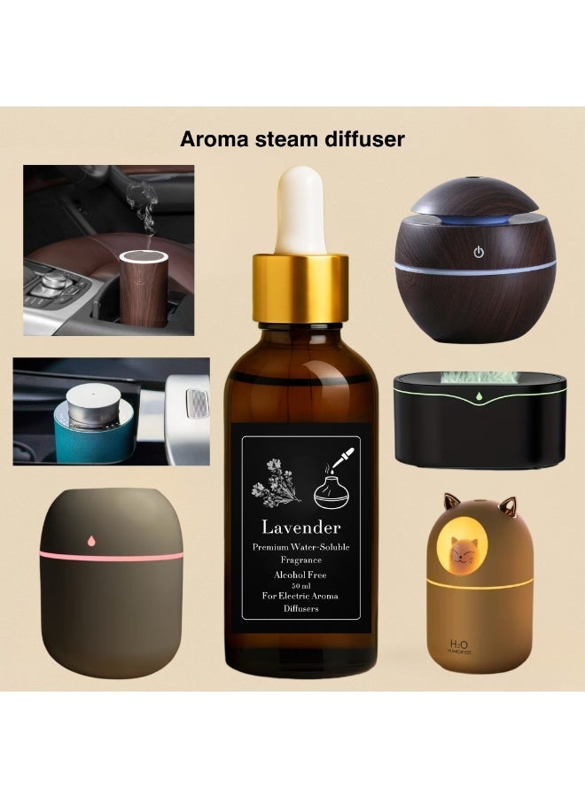 Concentrated Lavender Oil for Electric, Steam Diffusers (Refill Bottle) 50ml - Alcohol-Free - Long-Lasting - Safe & Healthy - Image 2