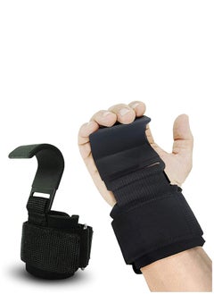 ALCOACH Heavy Duty Lifting Wrist Straps - Steel Weight Lifting Hooks for Powerlifting, Powerlifting, Pulldowns, Hand Grip Support for Men and Women  - Image 1