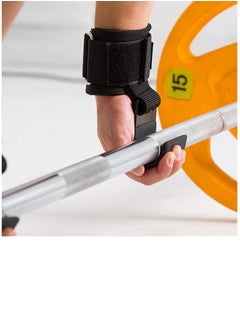 ALCOACH Heavy Duty Lifting Wrist Straps - Steel Weight Lifting Hooks for Powerlifting, Powerlifting, Pulldowns, Hand Grip Support for Men and Women  - Image 3