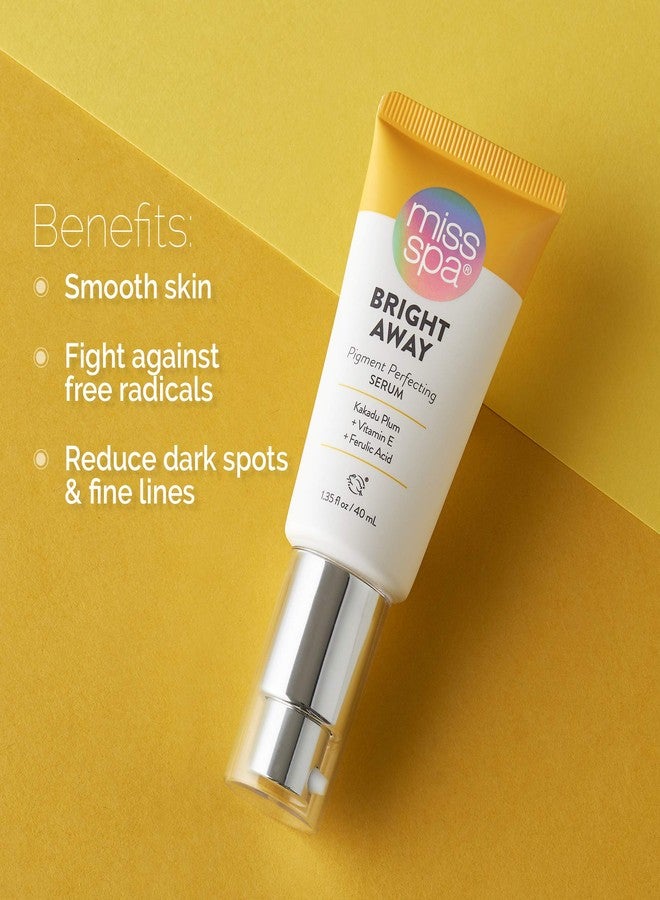 Miss Spa Bright Away Pigment Perfecting Smoothing Face Cream Serum for Women, Vitamin C, Antioxidant, 1.35 Oz. - Image 3