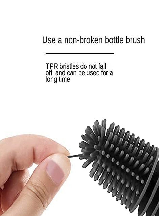 Toriox Long Bottle Cleaning Brush for Washing Water Bottle, Narrow Neck Containers, Hydro Flask, Vacuum Sports Bottle, Vase and Glassware (Multi Color) - Image 3
