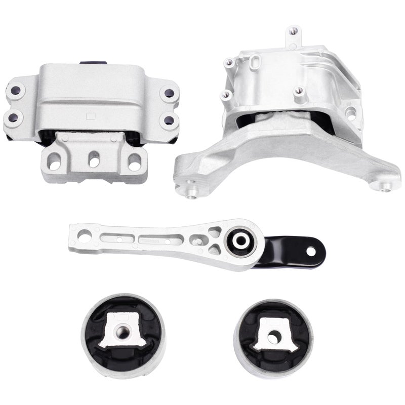 QRYIPPDM Engine Motor and Transmission Mount Kit Compatible with 2005-2018 Jetta 2.5L L5 Rabbit 2006-2009 L5 2.5L 5PCS 10012 9283 9245 9260 9263 A4928 A6969 A6966 A4927 A6962 - Image 1