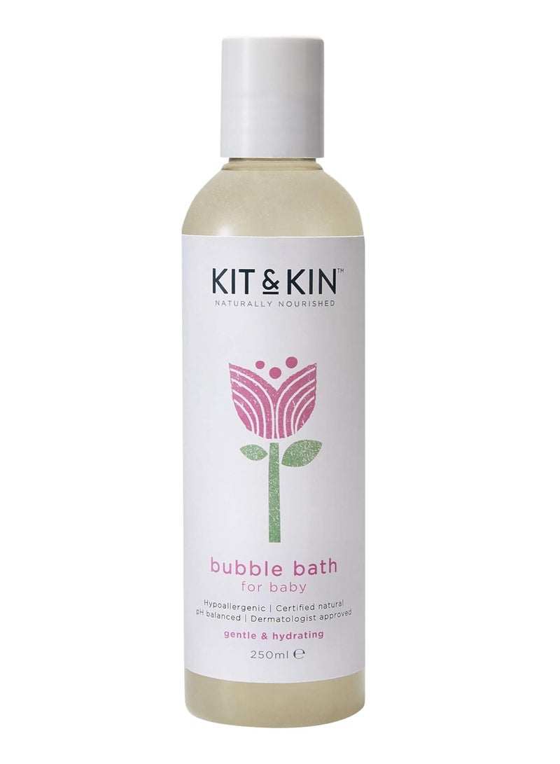 Kit & Kin Natural Bubble Bath Kids and Baby Bubble Bath for Sensitive Skin, 250ml