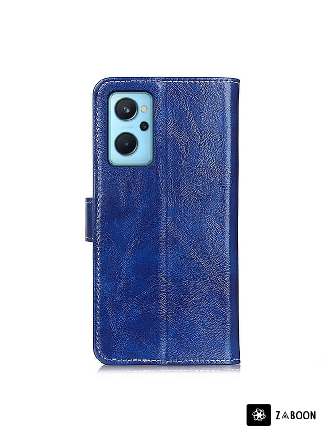 Zaboon Protective Case For OPPO Realme 9i / A36 4G / A76 4G / A96 4G Retro Crazy Horse Texture Horizontal Flip Leather - Image 3