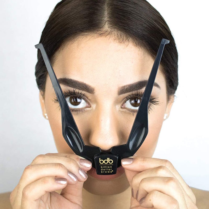 Billion Dollar Brows 2-Piece Brow Buddy Contour Stencil Microblading Kit â€“ Achieve Symmetrical, Perfectly Shaped Brows, Ideal for Tweezing, Threading & Waxing , Vegan & Cruelty-Free - Black - Image 5