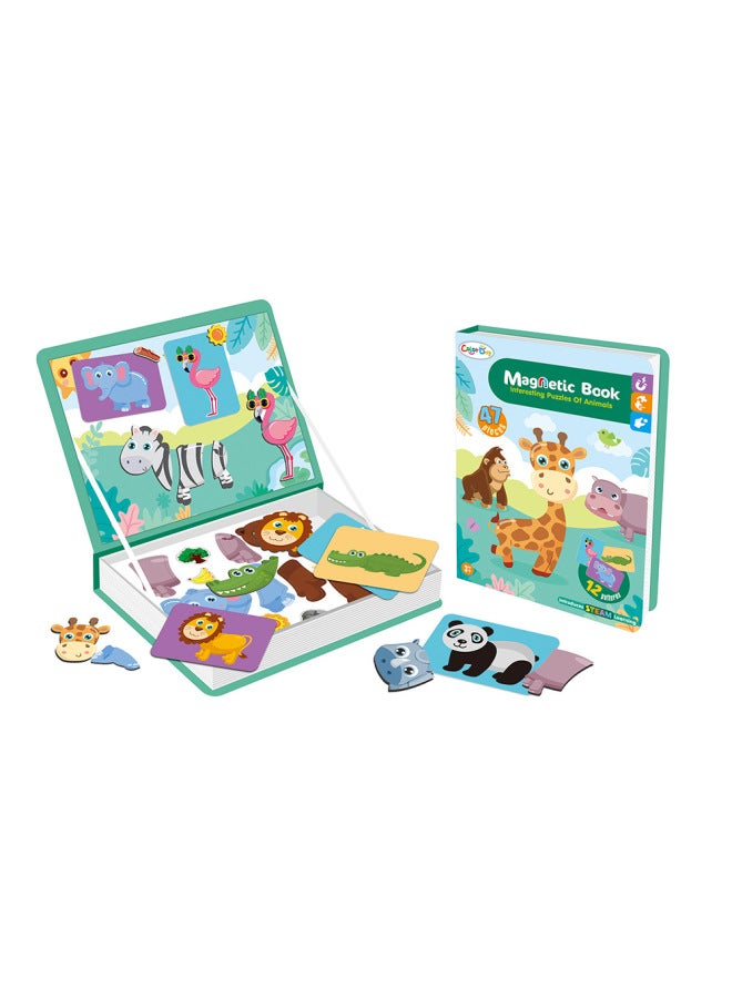 Hot Puzzle Magnetic Puzzle Books Boys And Girls Dress Up English Alphabet Geometric Puzzle Puzzle Puzzle Toys-Color:Girl Dress Series  - Image 5