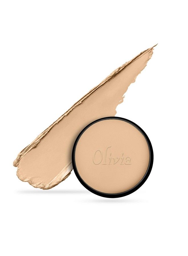 Olivia Cream Waterproof Cream Pan Cake Sun Tone Shimmering Makeup Concealer 25G Shade No.27 Shimmering Finish - Image 4