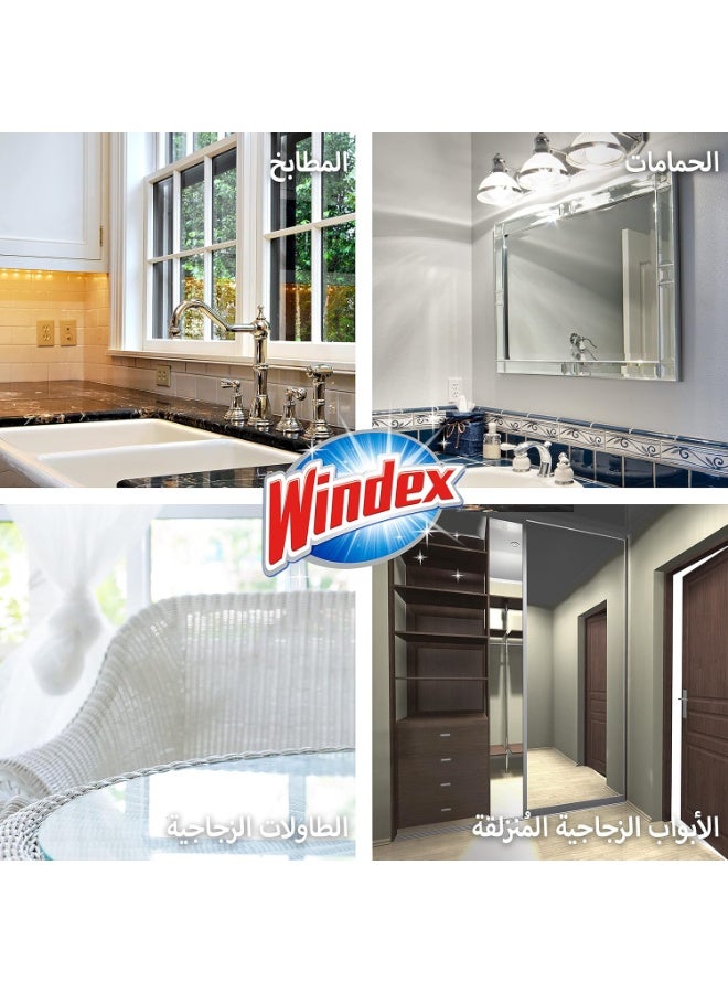 Windex Original Blue Glass Cleaner Spray Bottle, Streak-Free Shine, 500ml - Image 4