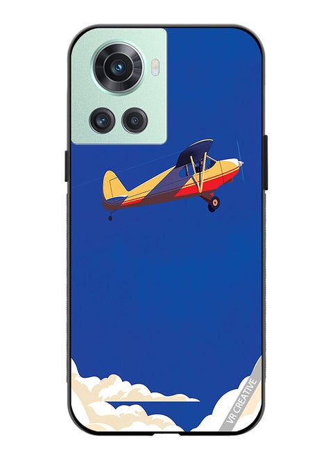 Protective Case Cover For OnePlus Ace Airplane Design Multicolour