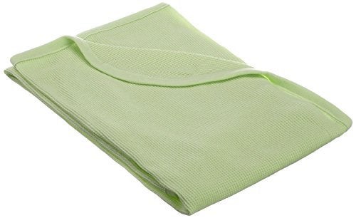 TL Care TL Care 100 Cotton Thermal Waffle Swaddle Blanket Soft Breathable Stretchy Celery 30 x 40 for Boys and Girls Perfect for Swaddling Travel and Gifting