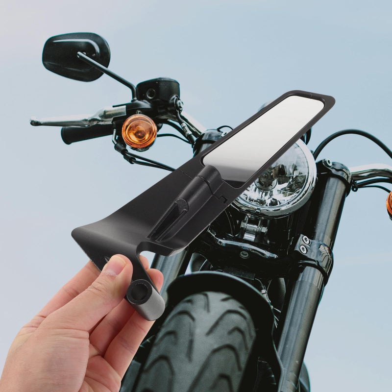 Universal Black Adjustable Motorcycle Rear View Side Mirrors for Street Scooter - Image 5